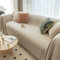 Mesnt Sofabezug Recamiere, Chenille Sofaüberwurf Decke Couch Einfarbig Dunkles Khaki, 185x420CM