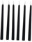 DOITOOL 6 Stück Lange Stabkerzen Dochtkerze Dekorative Kerzenhalter Schwarze Spitzkerzen Led-Dinnerkerze Valentinstag Spitzkerze Halloween-Kerze Lampe Kunststoff Schwarz