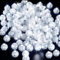 TaimeiMao 50 Stück LED Ballonlichter Weiß, Runde Mini LED Luftballon Licht Leuchtkugeln Klein Für Papier Lampions, Hochzeit, Weihnachten, Party, Geburtstag, Halloween Deko (Weiß)