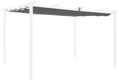 sweeek - Toile de Toit Grise pour tonnelle 3x4m Isla - Toile de Rechange pergola. Toile de Remplacement
