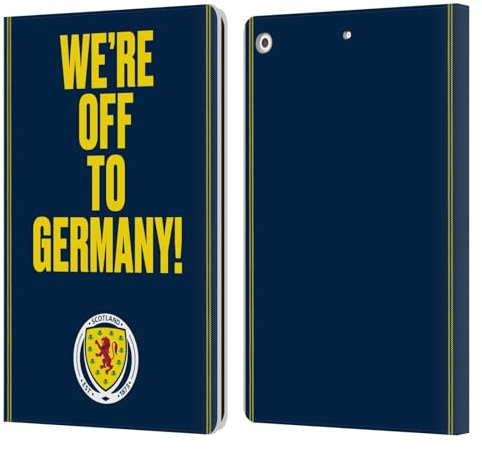 Head Case Designs Offizielle Scotland National Football Team Wir Fahren Nach Deutschland Grafik Leder Brieftaschen Handyhülle Hülle Huelle kompatibel mit Apple iPad 10.2 2019/2020/2021