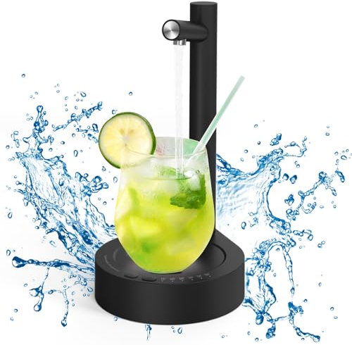 Ulsam Desktop Water Bottle Dispenser, 6 Levels Automatic Water Jug Dispenser Universal Smart Table Top Water Dispensers for Home Office Camping Travel, UI-WA-00130410