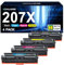ECHALLENGE 207X 207A Toner mit Chip Kompatibel für HP 207X 207A Toner für HP MFP M283fdw M255dw M282nw M283fdn W2210X W2211X W2212X W2213X (Schwarz Cyan Yellow Magenta, 4er-Pack)