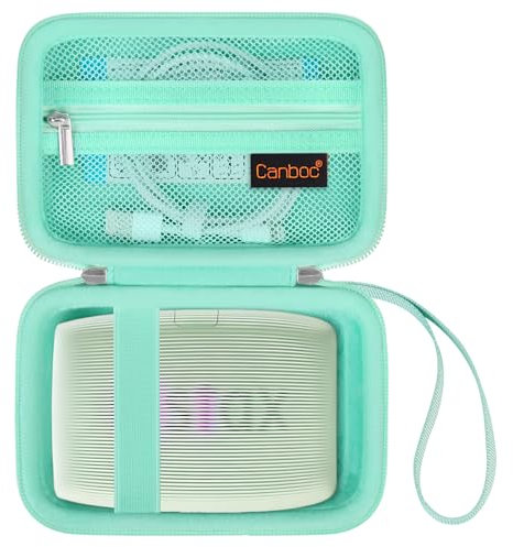 Canboc Tragetasche für Fujifilm Instax Mini Link 3 2 1 Smartphone-Drucker, Netztasche für Sofortbildfilm und Kabel, mintgrün (nur Tasche)