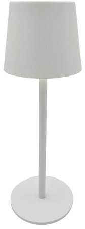 Meinposten Lampe LED ohne Kabel Touch Tischleuchte Tischlampe Leuchte kabellos dimmbar (Weiß, Höhe 27 cm (Modell Sue))