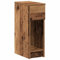 vidaXL Nachttisch mit Schublade Altholz-Optik 20x36x60 cm, Nachtschrank, Nachtkommode, Betttisch, Nachtkonsole, Bettschrank