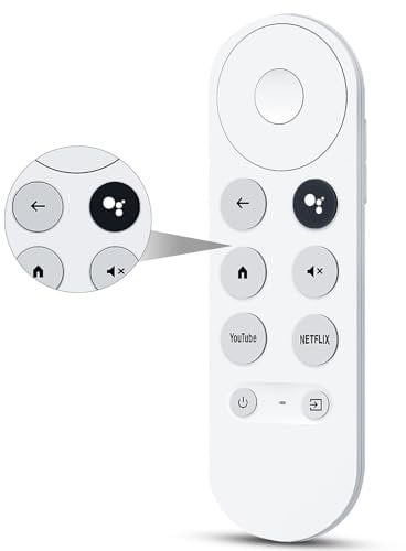 Replacement für Chromecast Fernbedienung, für Google Chromecast 4k Snow Streaming Media Player, G9N9N Bluetooth Remote Control for Google TV GA01920-US/GA01919-US/GA03131(Nur Fernsteuerung)