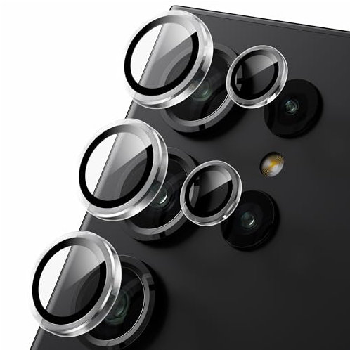 WSKEN Pellicola protettiva per obiettivo della fotocamera Samsung Galaxy S25 Ultra – [Keep Original Shooting] Infrangibile Ultra HD 9H Vetro Temperato Protezione Dello Schermo Della Fotocamera Anello