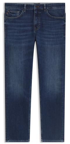 BOSS Men's Delaware BO Delaware Slim Fit Jeans in Comfortable Stretch Denim, Medium Blue, 29 W/34 L