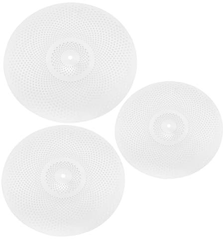 Milisten 3piezas Platillos Silenciosos Para Batería Kit De Material Robusto Práctica Silenciosa