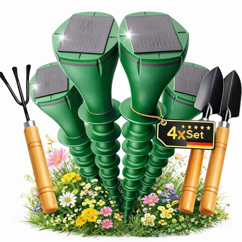 MIGHZEE Répulsif anti-taupes – Répulsif efficace contre les taupes | Alternative respectueuse des animaux au piège à taupes pour jardin et pelouse