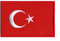 Aufnäher mit Türkei-Flagge, bestickt, zum Aufnähen der Türkei