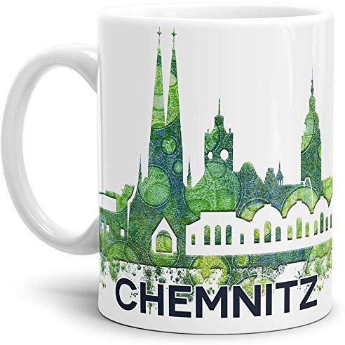Tassendruck Chemnitz-Tasse Skyline - Kaffeetasse/Mug/Cup - Qualität Made in Germany