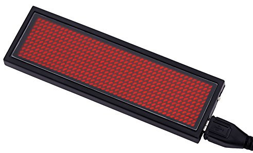 LED Signe Défilement Signe Nom Badge Panneau d'affichage du Message Programmable 3.7v 240mA Alimentation USB avec Batterie Intégrée 110V