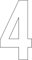 ShirtInStyle Zahlen selbsklebende Aufkleber, von 2-20cm Höhe, Mülltone, Haustür, Basteln, Boote, Nummern, Kennzeichen, Ziffer 4-10cm, weiss