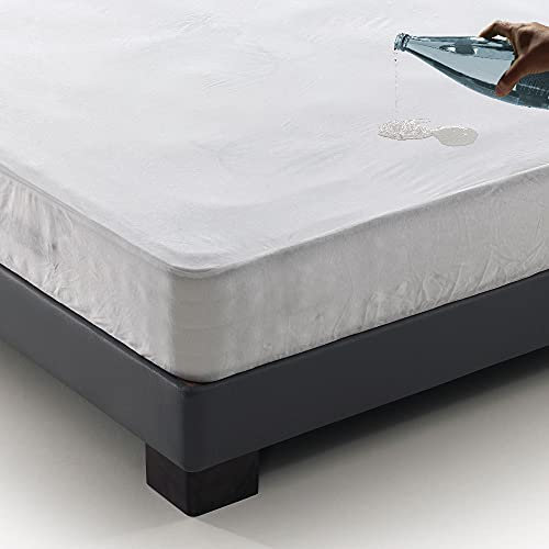 Don Descanso - Tencel Matratzenschoner, wasserdicht, 160 x 190/200 cm Hypoallergen, atmungsaktiv, ultraweich, milbendicht, umweltfreundlich, 100% biologisch abbaubar