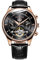 GRMONTRE Luxus-Uhren für Herren, Skelett, mechanische Uhren, automatische wasserdichte Uhr, Herren-Armbanduhren, Lederuhr, Roségold Schwarz, Mechanisch