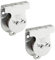 Leadrise Hardware N233-247 3219BC - Polea de techo para montaje en pared (zinc, 3,8 cm, 2 unidades)