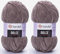 Yarn Art Dolce Garn, 100 % Mikro-Polyester, 2 Stück, 260 m, 2 x 100 g, super sperrig: 6 Baby-Chenille-Garn (754 Nerz)