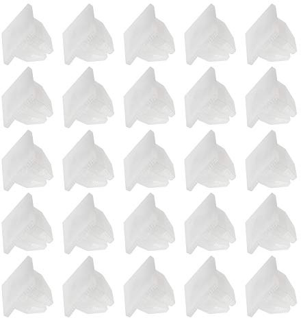EMSea 50 pezzi di viti per veicoli con inserti espandibili in plastica per montaggio a clip per fori da 10 mm, colore nero per la maggior parte delle auto