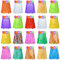 Sumind 20 Pièces Jupes Hawaïennes Luau Hula Petites Jupes en Herbe pour Enfants Jupe Hawaïenne pour Enfants Jupes Hula pour Enfants Fête d'anniversaire sur Le Thème Hula, Fête sur Plage, 12 Pouces
