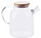 Glass Teapot with Infuser -Large Heat Resistant Teapot for Blooming and Loose Tea, 1800ML