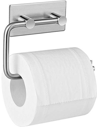 SlimpleStudio Toilettenpapierhalter Toilettenpapierhalter Toilettenpapierhalter ohne Bohren Papierhalter selbstklebend Toilettenpapierrollenhalter Edelstahl Klopapierhalter