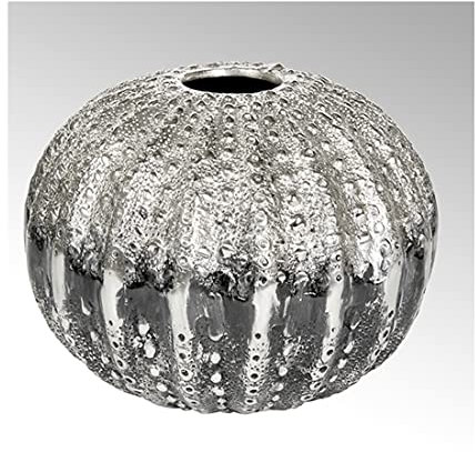 Lambert - Gefäß, Dekogefäß - Uni - Aluminium - Farbe: Nickel/Graphit - (ØxH) 29 x 22 cm