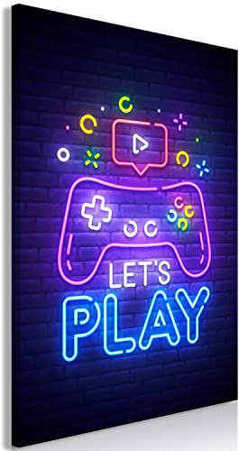 murando Akustikbild für Gamers Bilder Hochleistungsschallabsorber Schallschutz Leinwand Akustikdämmung 1 tlg Wandbild Raumakustik Schalldämmung Spielkonsole Game 3D Effekt