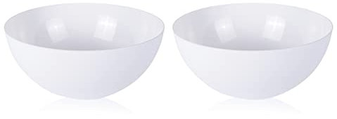 Floor Lamp Shade 2 Pack Torchiere Lamp Shades Replacement, 10 inch Diameter, 1.65 inch Fitter, Plastic Bowl White Lamp Shades for Floor Lamps Upright