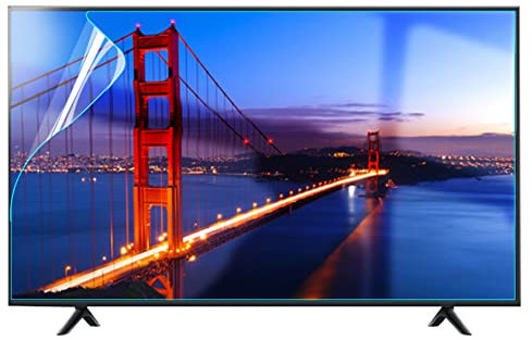 43-65 Zoll Anti-reflexions TV-bildschirmschutzfolie, Anti Glare Outdoor/Indoor Anti Blue Lightdustproof Filter Film, Schützt Ihre Augen für TCL, LG, Samsung, Sharp, Sony, Hisense / 55in1211x682mm