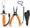 KastKing 7” Fishing Pliers with Fish Lip Gripper, Upgraded Split Ring Plier and Fish Lip Gripper, Orange