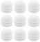 VGOL 36pcs Bouchon d'insertion de Tube en Plastique 25mm Bouchons d'extrémité Ronds Inserts en Dôme de Tube Embouts Bouchons Accessoires de Meubles pour Chaises Pieds de Table, Blanc