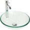 BELOFAY Modern Glass Design Bathroom Counter Top Wash Basin Sink, Glass Bowl Cloakroom Basin for Vanity Cabinet, Toilets and Bathrooms 30x13x30cm WxHxL