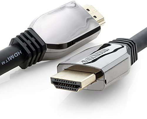 1aTTack.de 1x câble HDMI ultra haut débit Premium 10K de 5,0 m avec Ethernet jusqu'à 48 Gbit/s pour les applications haut de gamme - testé selon les spécifications de test HDMI 2.1 - noir - 1 pièce