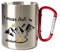 Tasse - I muas Aufi - MTB Mann - Edelstahl mit Karabiner