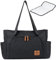 Micu Micu Wickeltasche Kinderwagen mit Wickelunterlage Unterwegs, Kliniktasche Geburt, Kinderwagen Tasche, Große Kapazität, Wasserdichtes Gewebe, 50x14x30cm (Schwarz)
