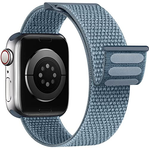 Yoohoo Nylon Armband Kompatibel mit Apple Watch Armband 40mm 41mm 42mm 38mm 46mm 44mm 45mm 49mm, Verstellbare Sport Armband für iWatch SE Ultra Ultra2 Series 10 9 8 7 6 5 4 3 2 1 Damen/Herren