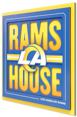 YouTheFan NFL Los Angeles Rams Slogan Series 3D Wall Art