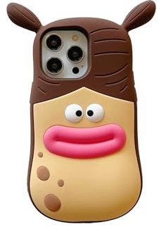 SGVAHY Schutzhülle für iPhone 12 Pro, niedliches Kawaii-3D-Cartoon-Wurstmund, weiches Silikon, stoßfest, Schutzhülle für Kinder und Mädchen