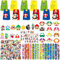 Seamart Gadget Compleanno Bambini, 146Pcs Feste Ma-rio, Bomboniere per Feste di Compleanno, Sacchetti Regalo, Braccialetti Slap, Adesivi, Regali Compleanno