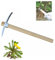 rujjftsy Double Headed Pickaxe, 2 in 1 Dual Head Gardening Pick Axes, Heavy Duty Pick Axe Multifunctional Pickaxe for Digging, Weeding, Planting Stainless Steel Pickaxe with Handle