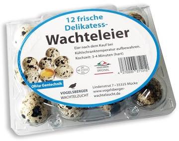 Delikatess Wachteleier Speiseeier 12 Stück