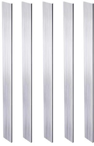 5 pezzi 1/8 X 0.3 Square alluminio Flat Bar 25 cm lungo, 3 mm x 10 mm x 250 mm piastra piatta in alluminio, 6061 alluminio multiuso piastra