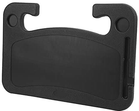 OVAQUIXI Steering Wheel Tray Desk for Car - Portable ABS Laptop Stand & Food Table with Pen Holder | Quick-Install Vehicle Work Station for Laptop/Tablet/Notebook