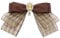 Yilingjc Broche vintage marron avec nœud papillon pour femme et fille