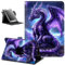 for Lenovo Tab M9 Case,9 inch Tablet Cover, Magnetic Closure Travel Portable Protective Case with 360 Degree Rotating Stand for Lenovo Tab M9 TB-310FU 2023-Purple Dragon