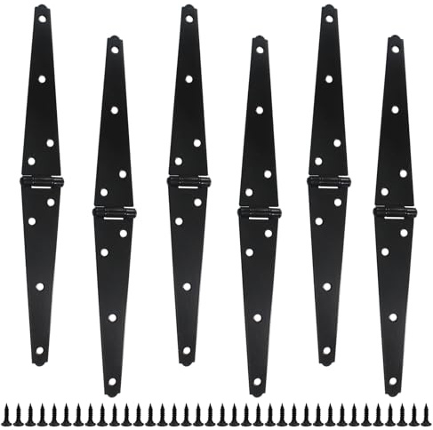 Litoexpe 6 Pcs 6 Light Strap Hinge with Screws