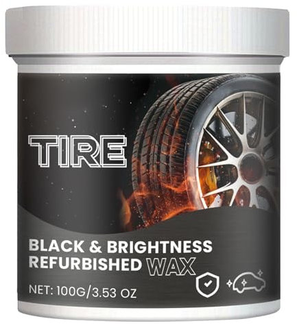 Glart Pâte d'entretien pour pneus de voiture pour protection et brillance des pneus de voiture, 100 g