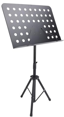 Notenständer, Verstellbarer, Zusammenklappbarer Desktop Buchstativständer, Notenbuchablage, Tragbarer Notenständer, Notenhalter für Reiseband Instrumentalaufführungen